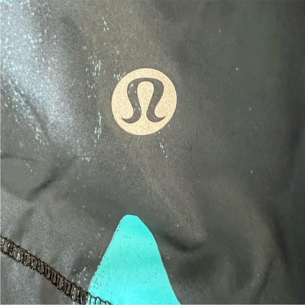Lululemon Pack-It Vest Back Spin Stroke Peacock Blue Black  Size 10 W4H46S
